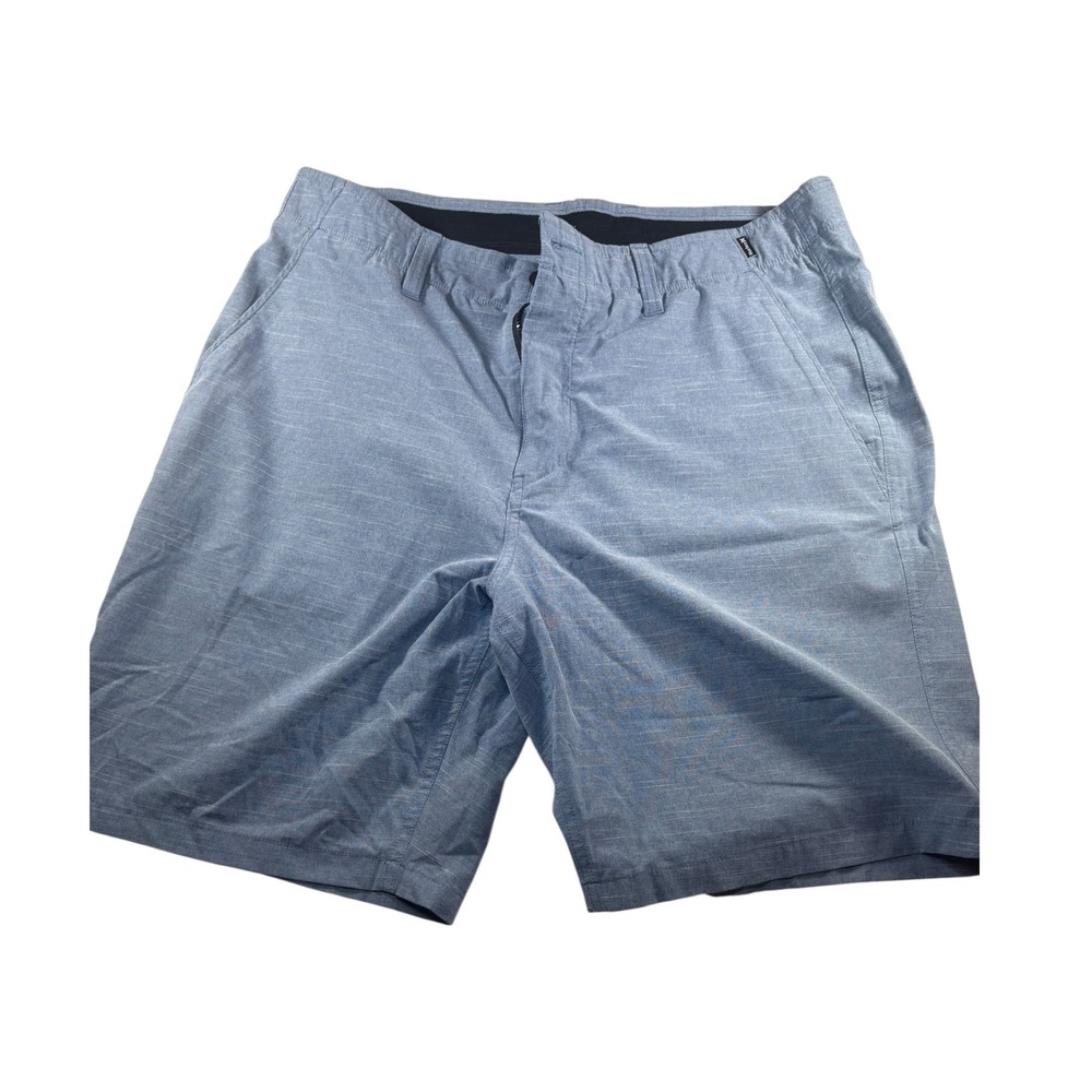 Hurley Hybrid Shorts Men 34 Blue Gray Excellent Quick Dry Walkshorts Heather